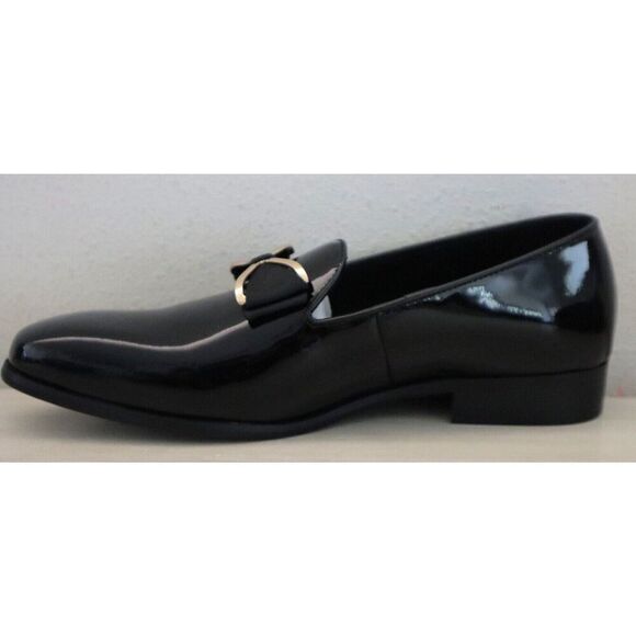 Moretti Black Label M31720 Men Sz 8 Black Patent Leather Dylan Dress Shoes - Picture 7 of 12